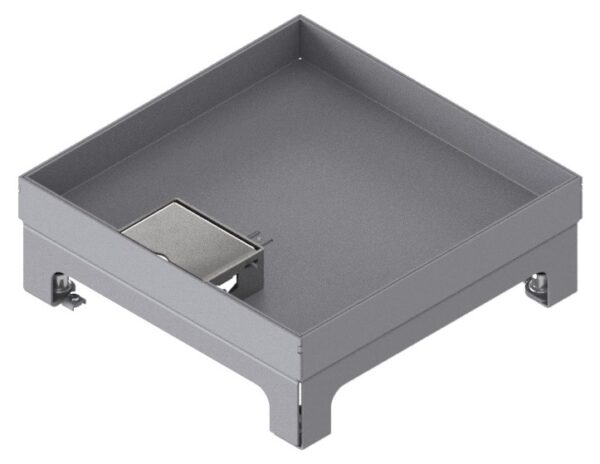 Produktbild UBD 217 251  -  Unterflur-Bodendose UBD 210 small inkl. Deckel mit Kante, geschlossen, 25mm Vertiefung und 1 Schnurauslass